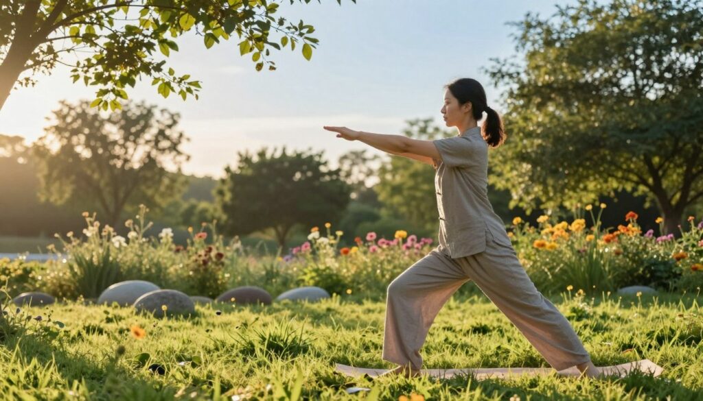 A beginner setting aside ten minutes for regular Qigong practice